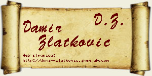 Damir Zlatković vizit kartica